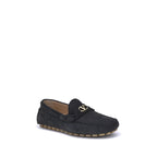 Valentino Garavani Black Calf Leather Bos Taurus Slip-On Loafers