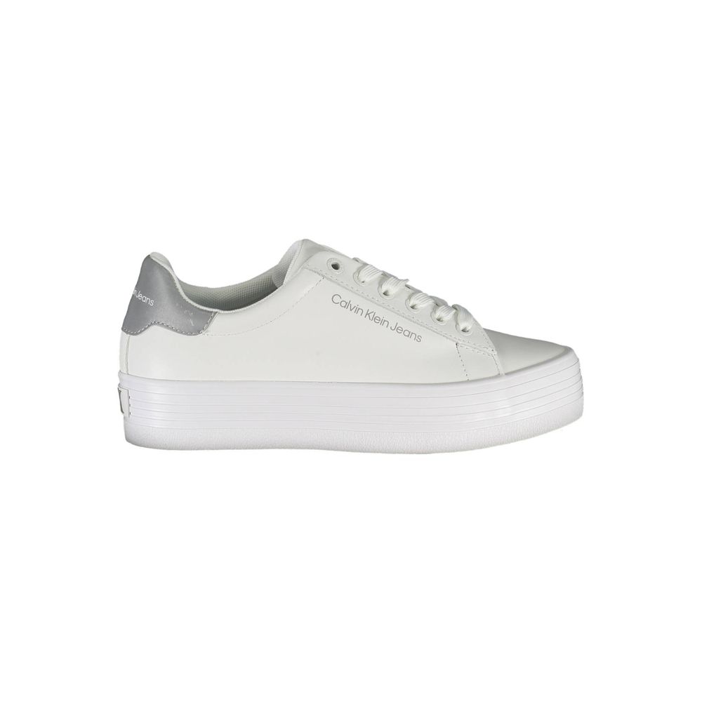 Calvin Klein White Leather Women Sneaker - Zeiniez