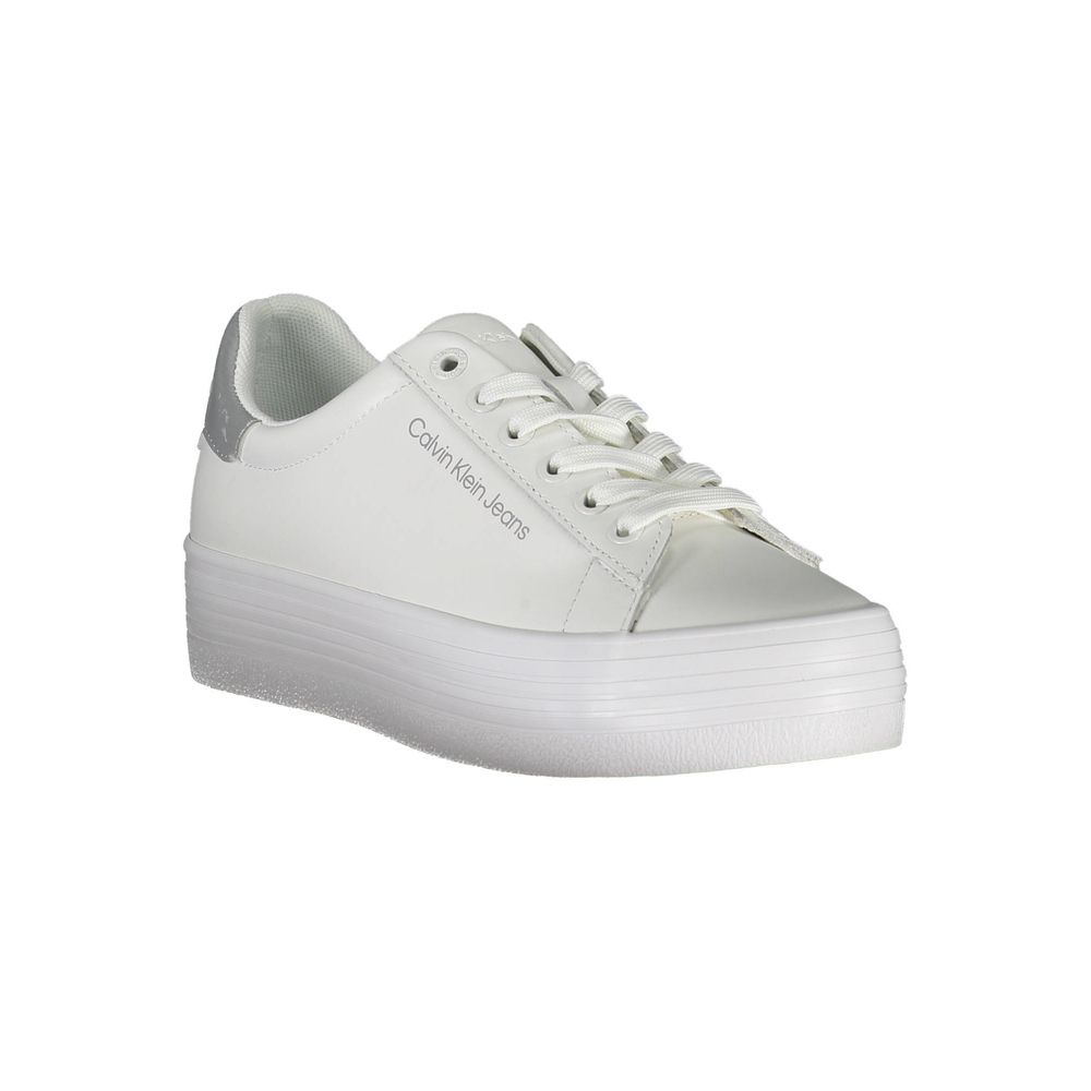 Calvin Klein White Leather Women Sneaker - Zeiniez