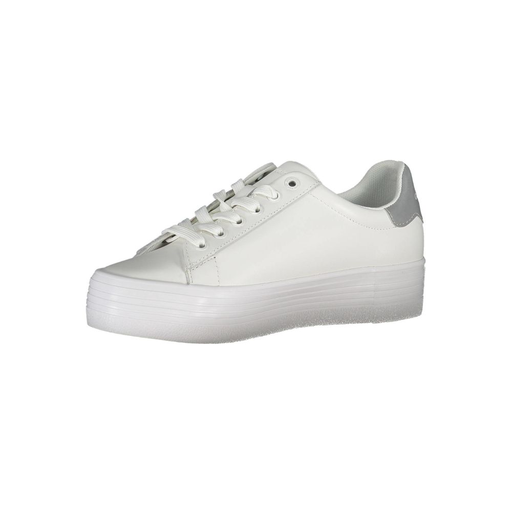 Calvin Klein White Leather Women Sneaker - Zeiniez