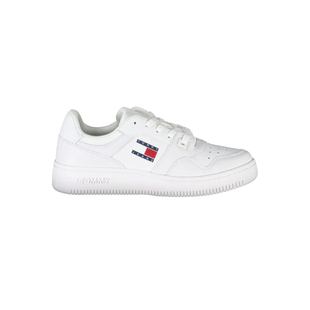 Tommy Hilfiger White Leather Women Sneaker - Zeiniez