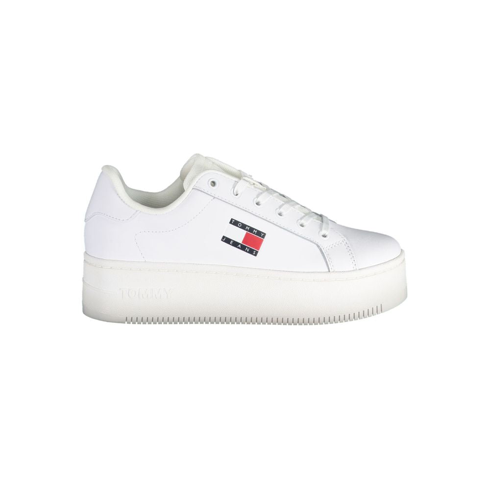 Tommy Hilfiger Bianco Leather Women Sneaker - Zeiniez