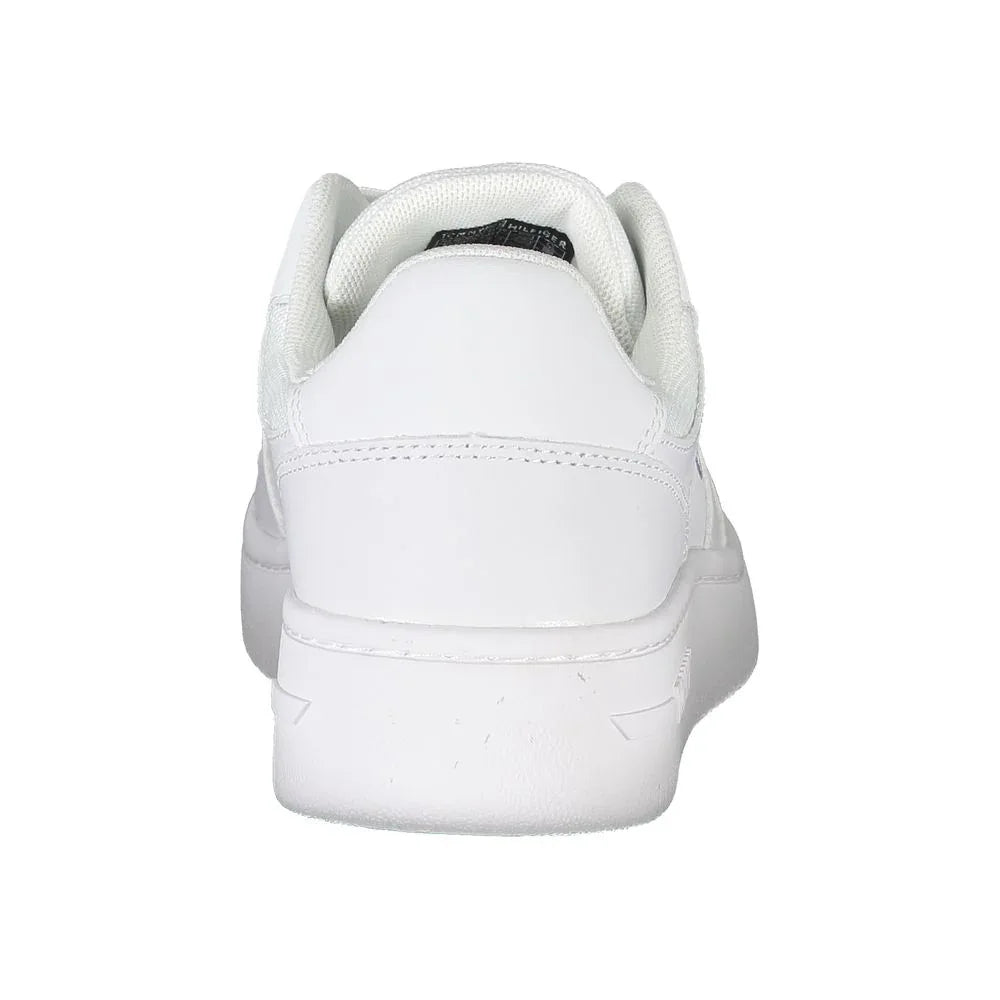 Tommy Hilfiger White Leather Women Sneaker - Zeiniez