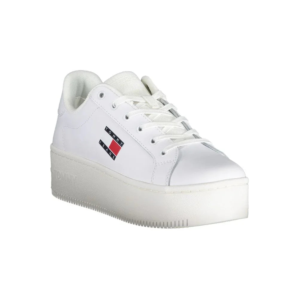 Tommy Hilfiger Bianco Leather Women Sneaker - Zeiniez