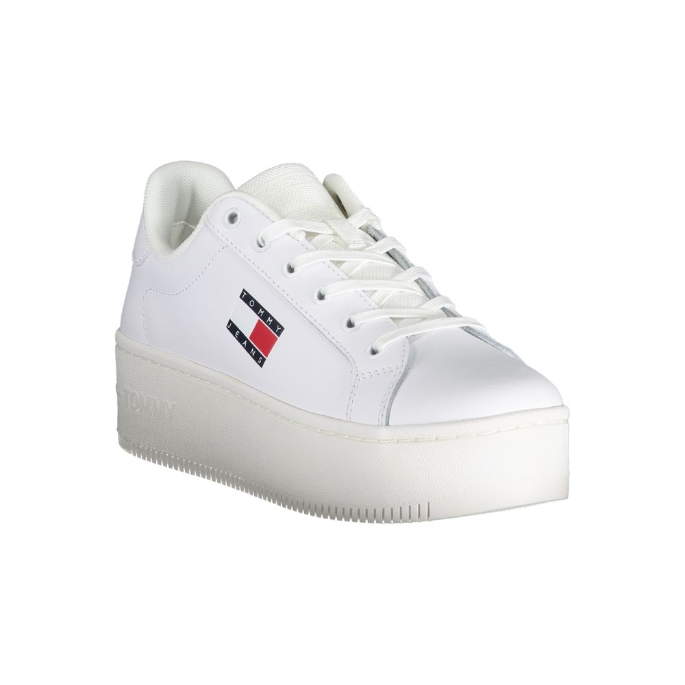 Tommy Hilfiger Bianco Leather Women Sneaker - Zeiniez