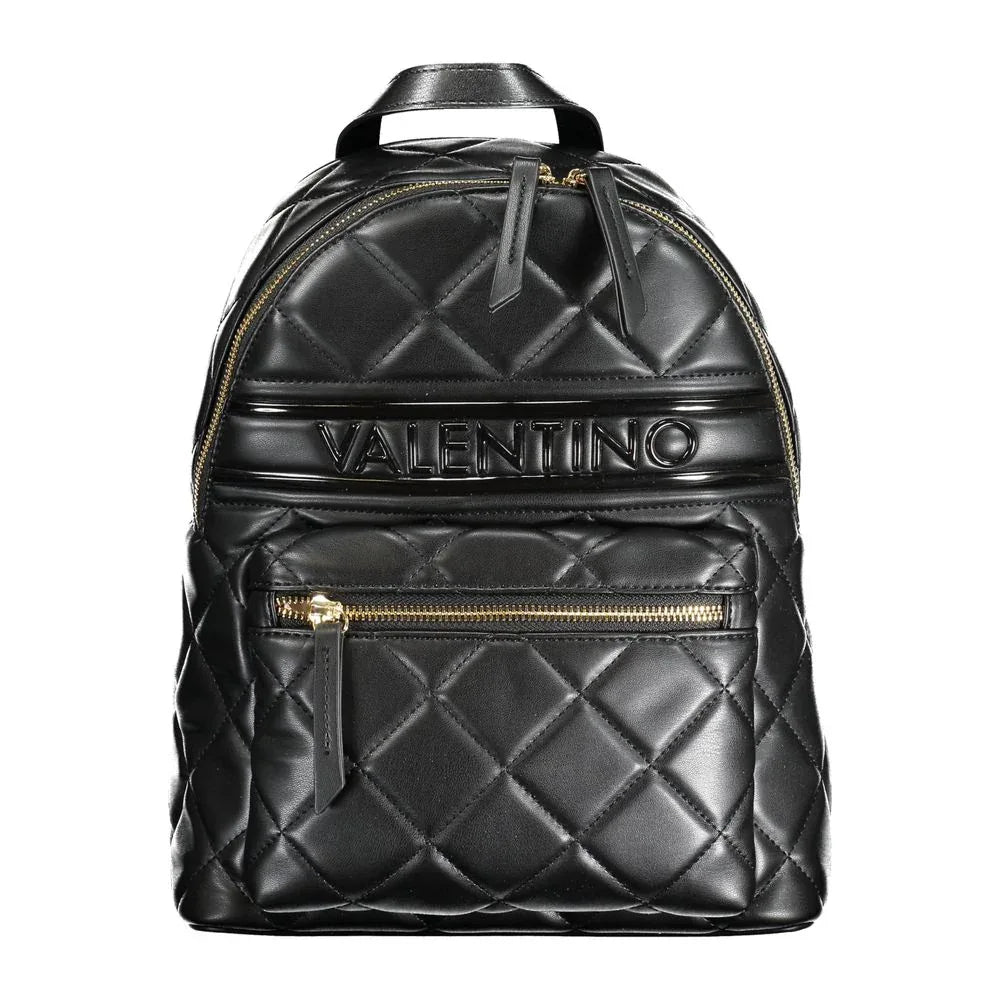 Mario Valentino Black Polyurethane Women Backpack - Zeiniez