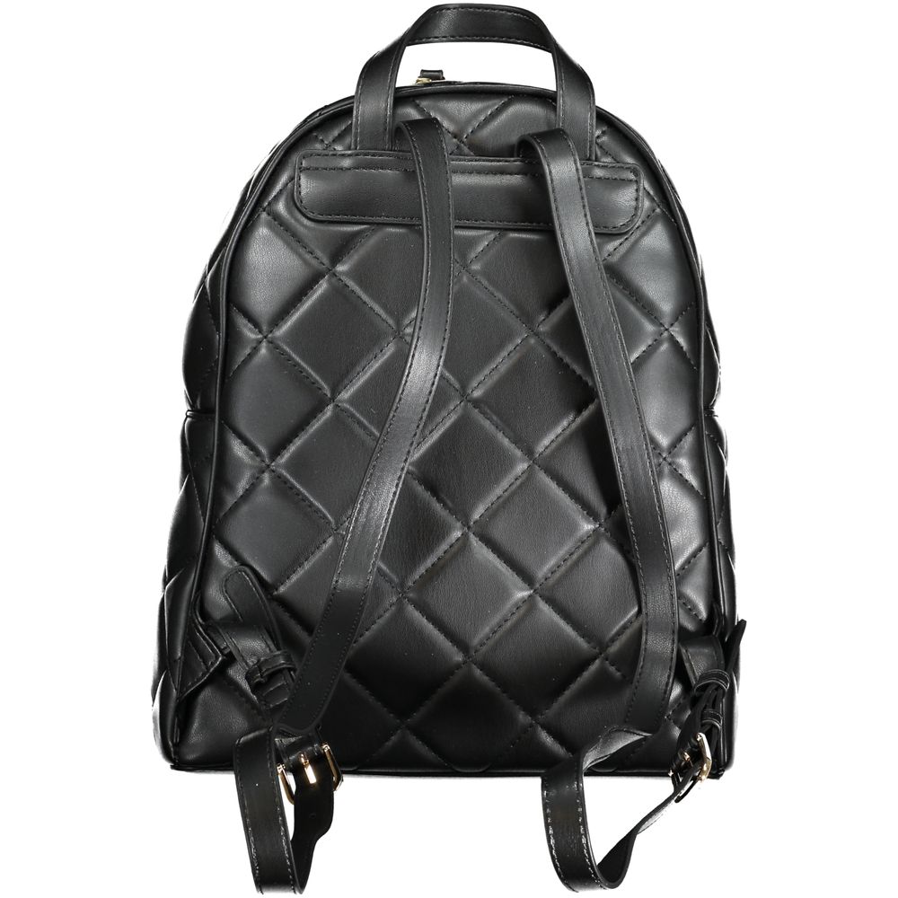 Mario Valentino Black Polyurethane Women Backpack - Zeiniez