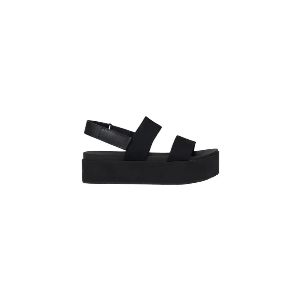 Calvin Klein Jeans Black Organic Cotton Platform Sandals - Zeiniez
