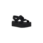 Calvin Klein Jeans Black Organic Cotton Platform Sandals - Zeiniez