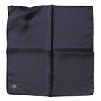 Dolce & Gabbana Blue DG Crown Silk Square Men Foulard Scarf - Zeiniez