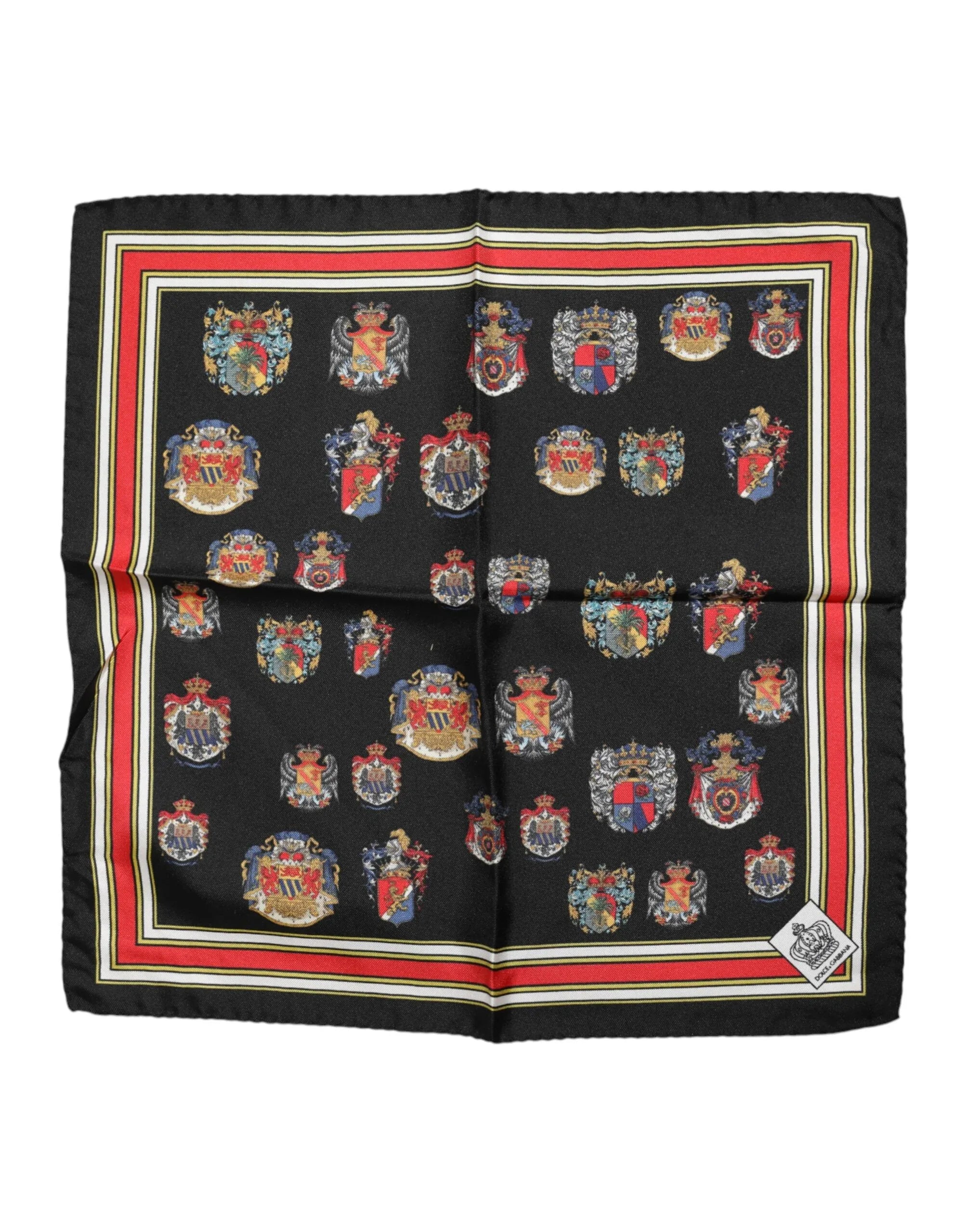 Dolce & Gabbana Multicolor Silk Square Men Foulard Scarf - Zeiniez