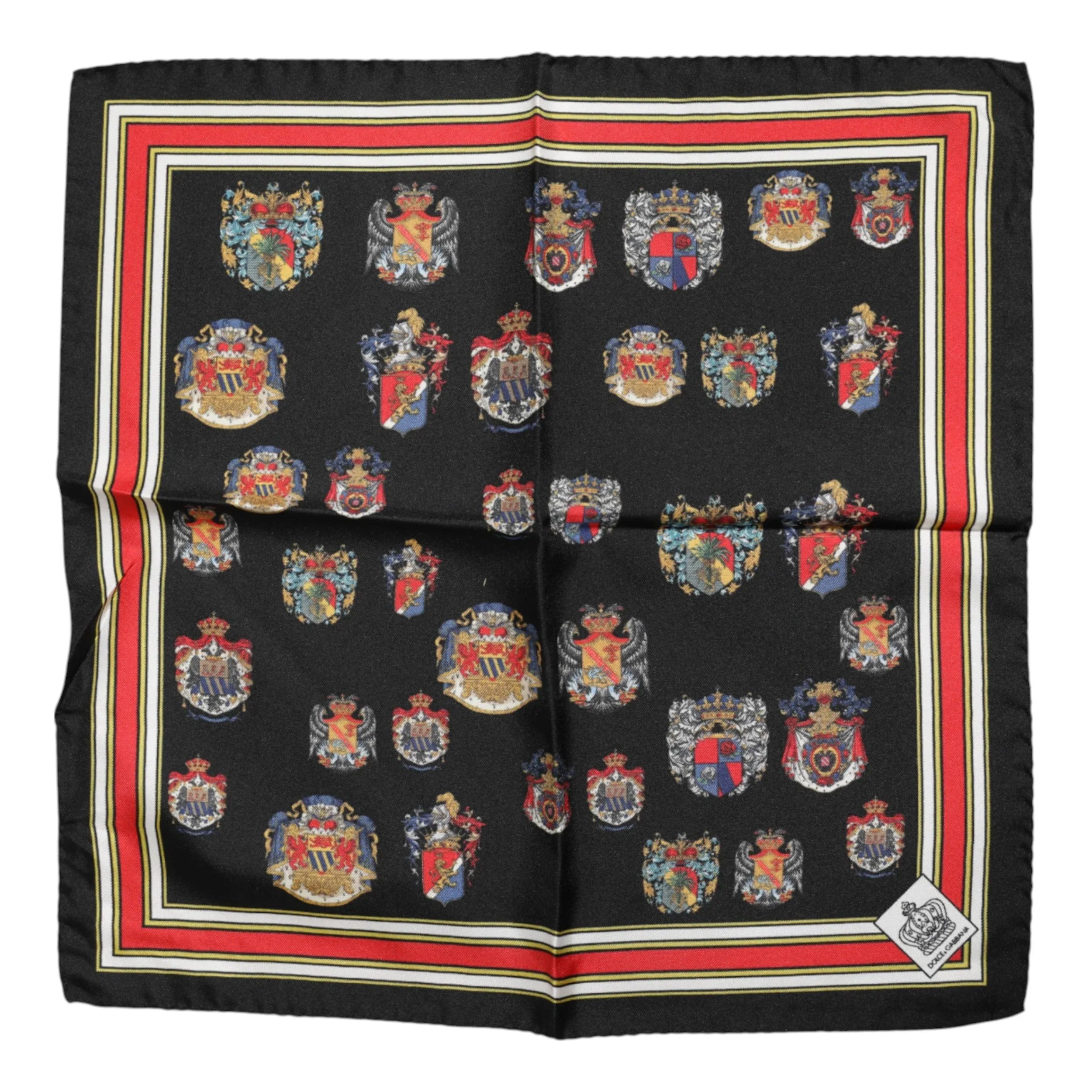 Dolce & Gabbana Multicolor Silk Square Men Foulard Scarf - Zeiniez