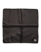 Dolce & Gabbana Brown DG Crown Silk Square Men Foulard Scarf - Zeiniez