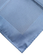 Dolce & Gabbana Light Blue Silk Square Men Foulard Scarf - Zeiniez