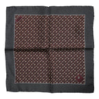 Dolce & Gabbana Maroon Cocktail Silk Square Foulard Scarf - Zeiniez