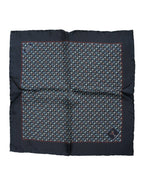 Dolce & Gabbana Blue Cocktail Silk Square Foulard Scarf - Zeiniez