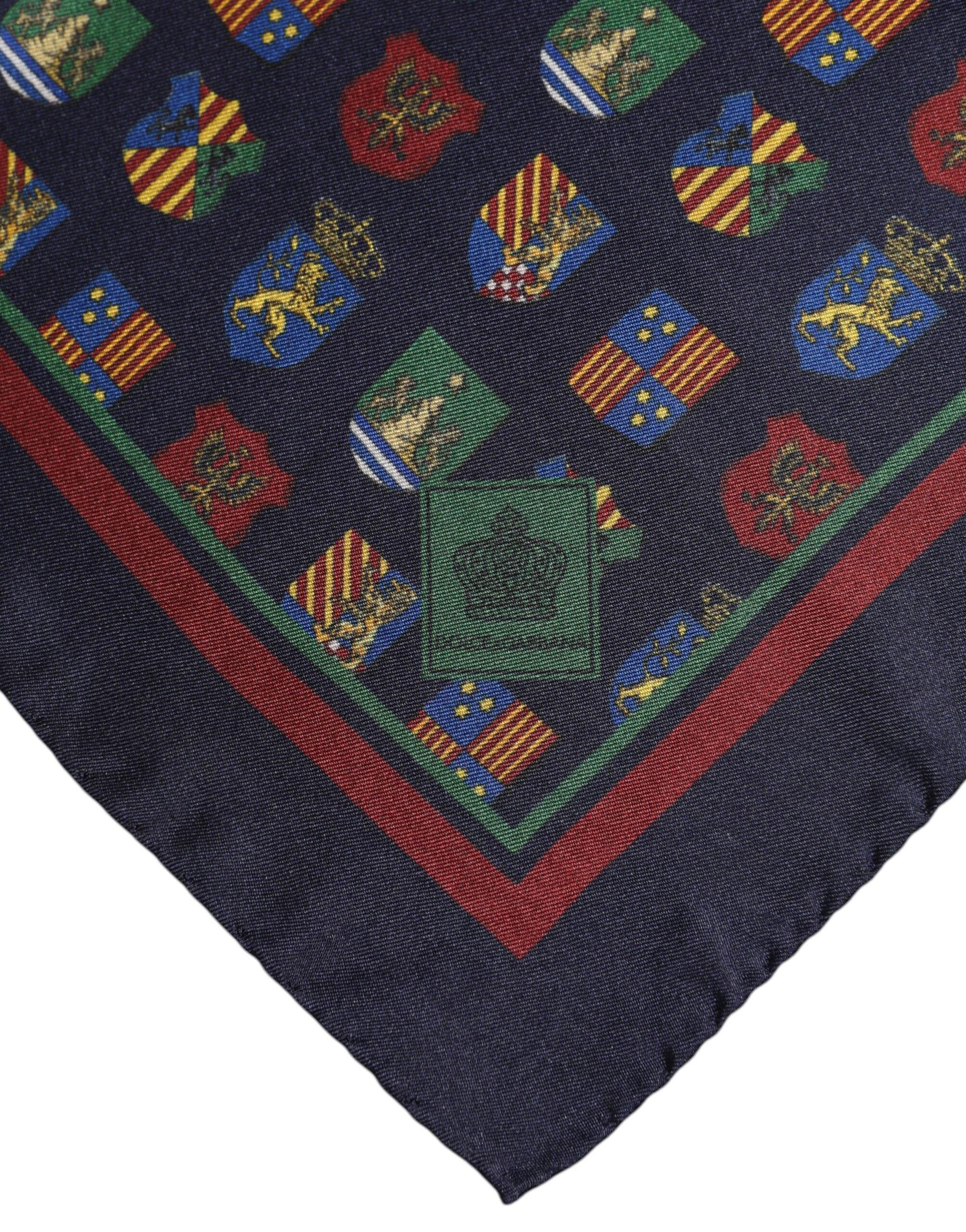 Dolce & Gabbana Multicolor Medals Square Foulard Scarf - Zeiniez