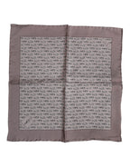 Dolce & Gabbana Brown Sea Horse Silk Square Foulard Scarf - Zeiniez