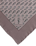 Dolce & Gabbana Brown Sea Horse Silk Square Foulard Scarf - Zeiniez