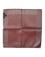 Dolce & Gabbana Orange Silk Square Men Foulard Scarf - Zeiniez