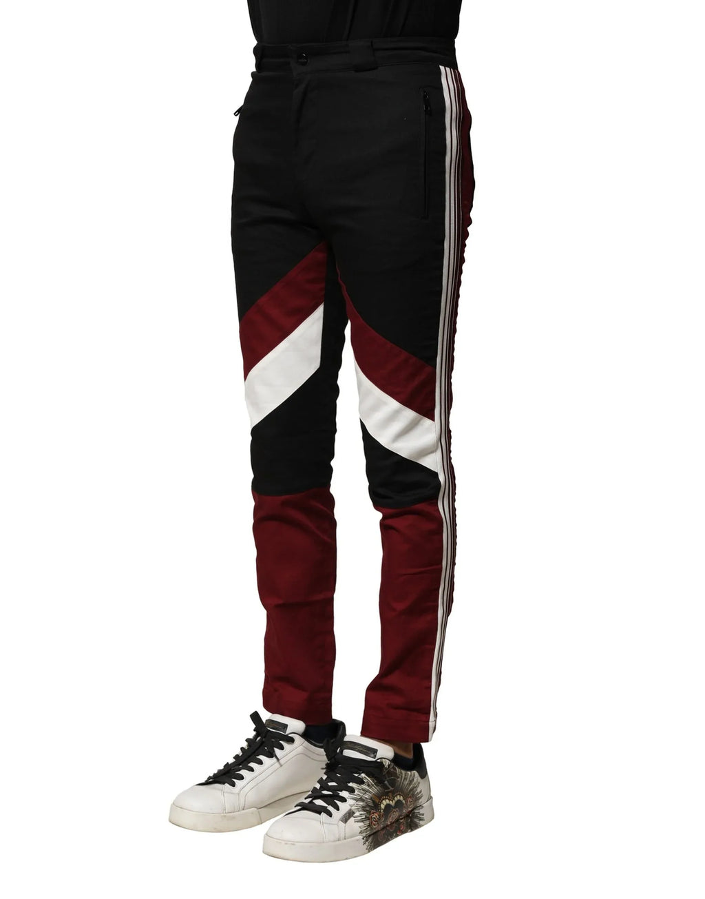 Dolce & Gabbana Multicolor Cotton Jogger Men Pants - Zeiniez