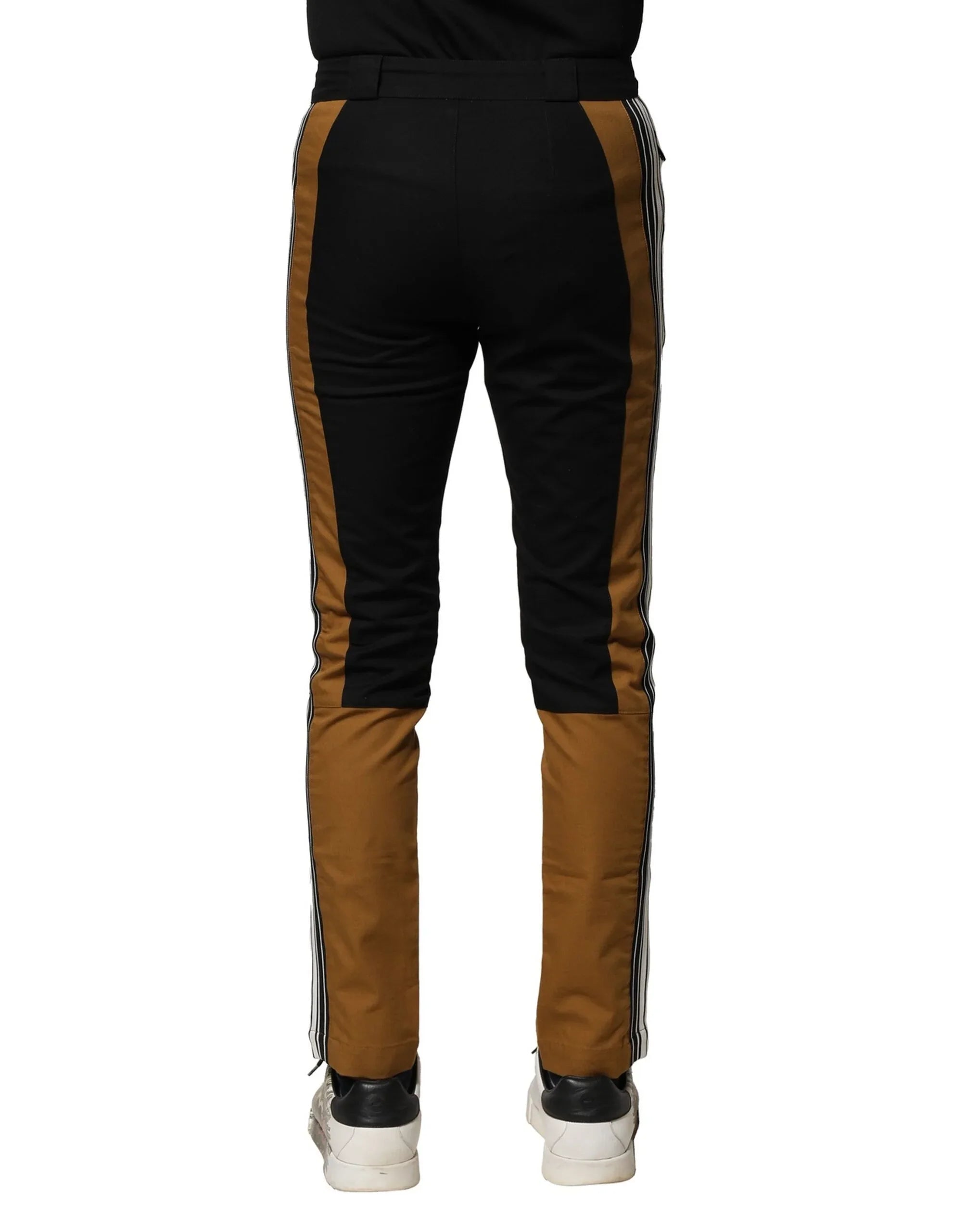 Dolce & Gabbana Multicolor Cotton Slim Fit Men Pants - Zeiniez