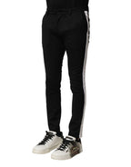 Dolce & Gabbana Black Wool Men Skinny Mid Waist Pants - Zeiniez