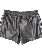Dolce & Gabbana Gray Polyester Mid Waist Casual Bermuda Shorts - Zeiniez