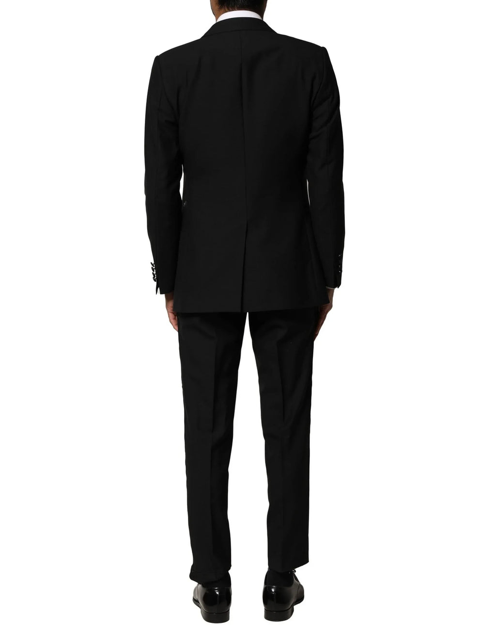 Dolce & Gabbana Black Wool 3 Piece Single Breasted Suit - Zeiniez