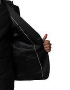 Dolce & Gabbana Black Wool 3 Piece Single Breasted Suit - Zeiniez