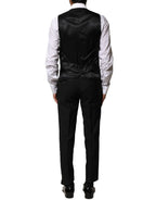 Dolce & Gabbana Black Wool 3 Piece Single Breasted Suit - Zeiniez