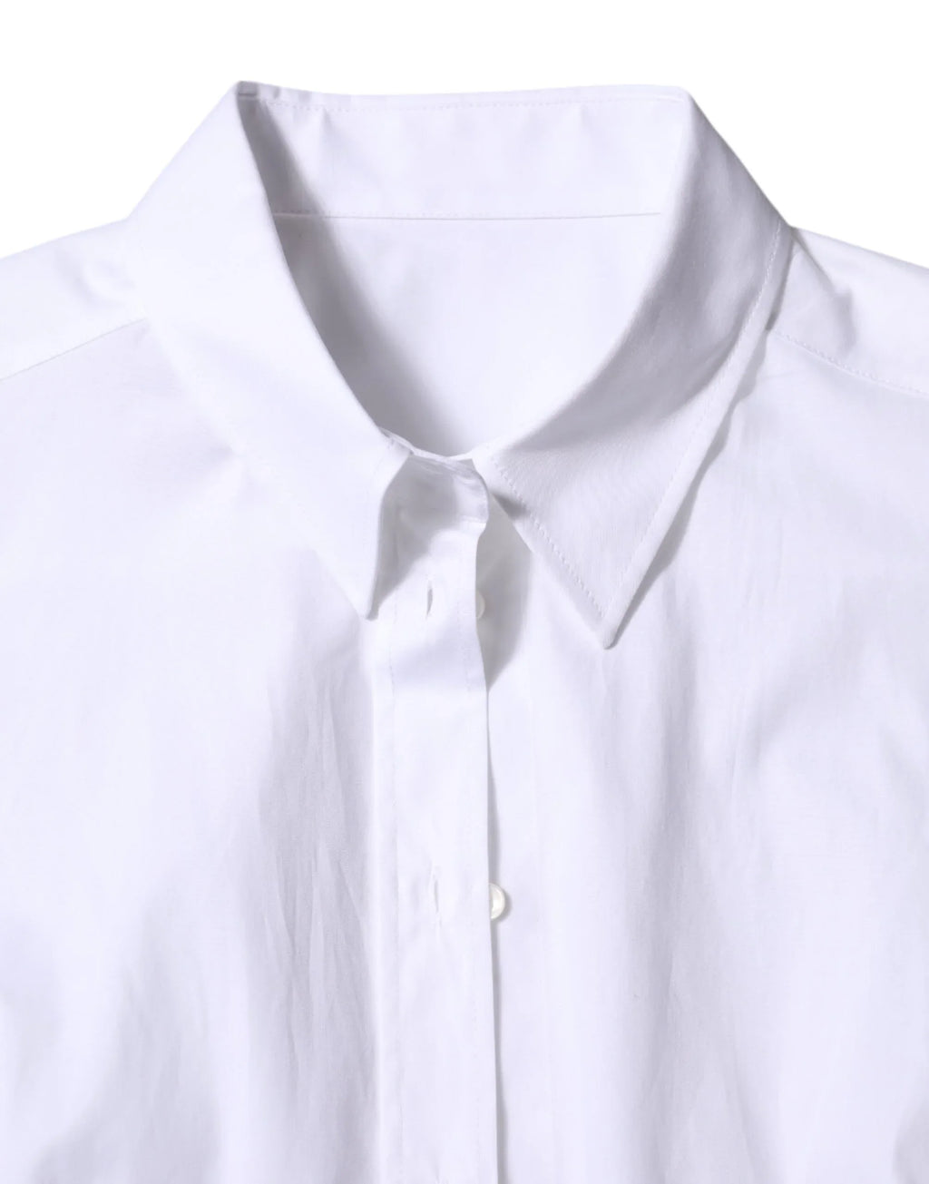 Dolce & Gabbana White Cotton Collared Long Sleeves Shirt Top - Zeiniez
