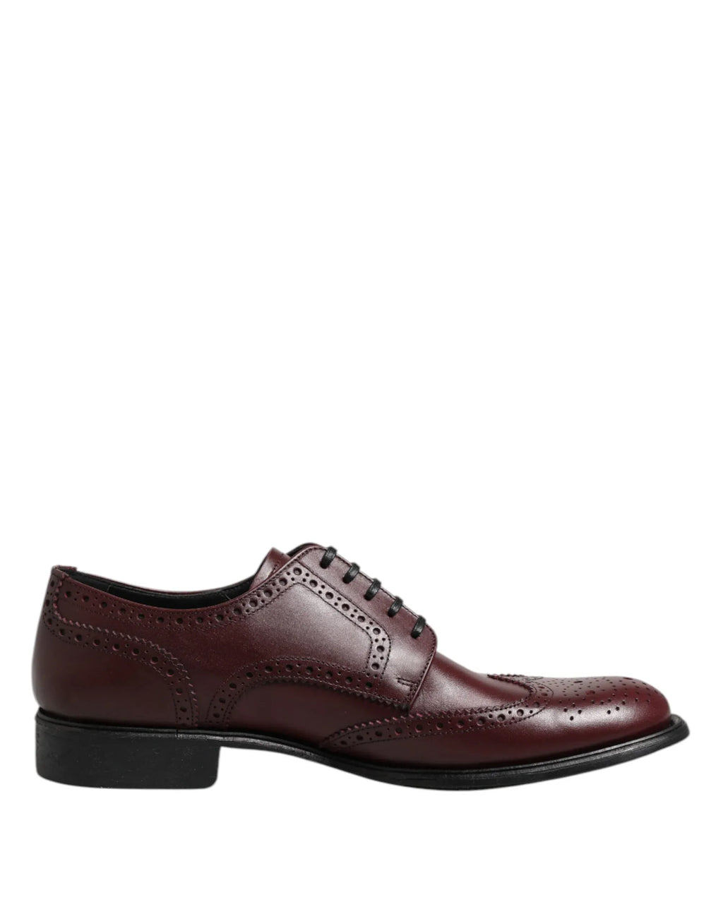 Dolce & Gabbana Brown Leather Lace Up Derby Dress Shoes - Zeiniez