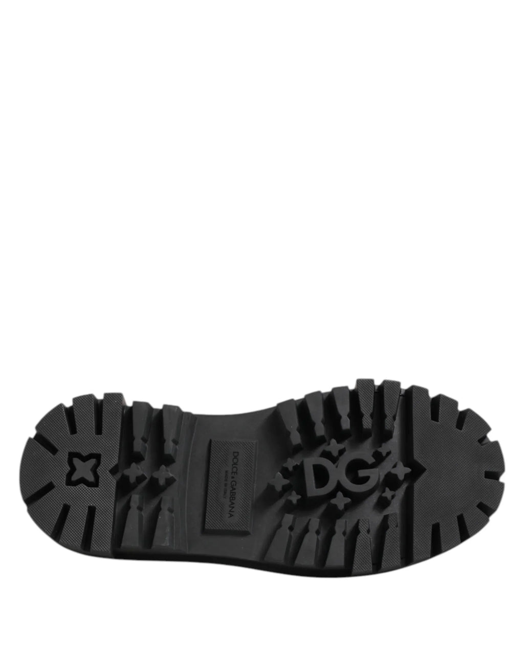 Dolce & Gabbana Black Patent Leather Trekking Derby Shoes - Zeiniez