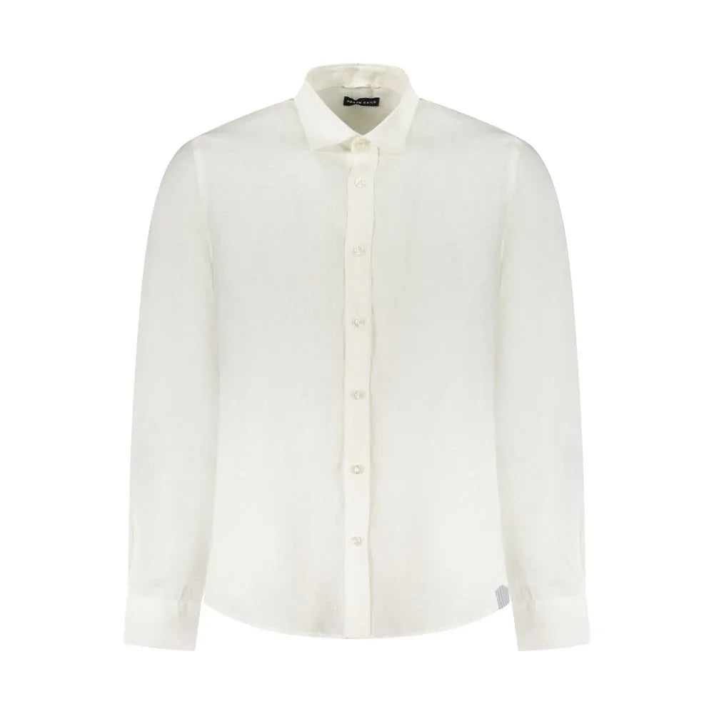 North Sails Bianco Linen Men Shirt - Zeiniez