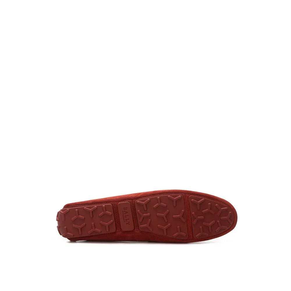 Bally Bordeaux Leather Moccassin - Zeiniez
