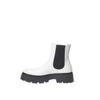 Alexander McQueen Black And White Leather Chelsea Boots - Zeiniez