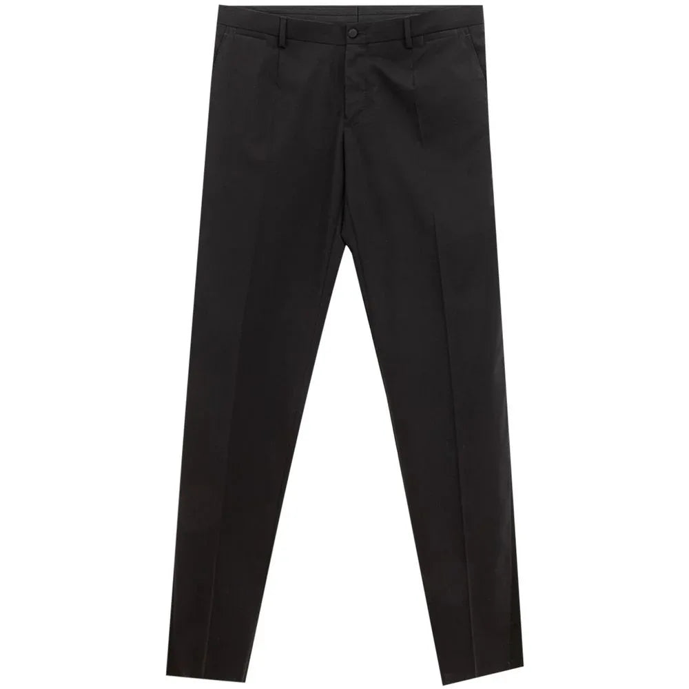 Dolce & Gabbana Black Wool Dress Pants - Zeiniez