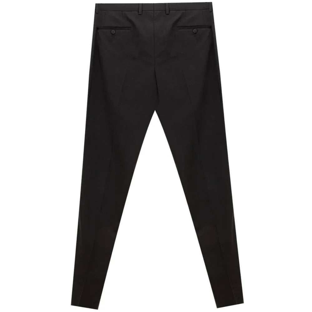 Dolce & Gabbana Black Wool Dress Pants - Zeiniez