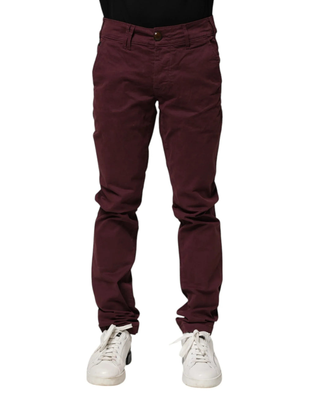CYCLE Maroon Cotton Stretch Skinny Fit Men Denim Jeans - Zeiniez