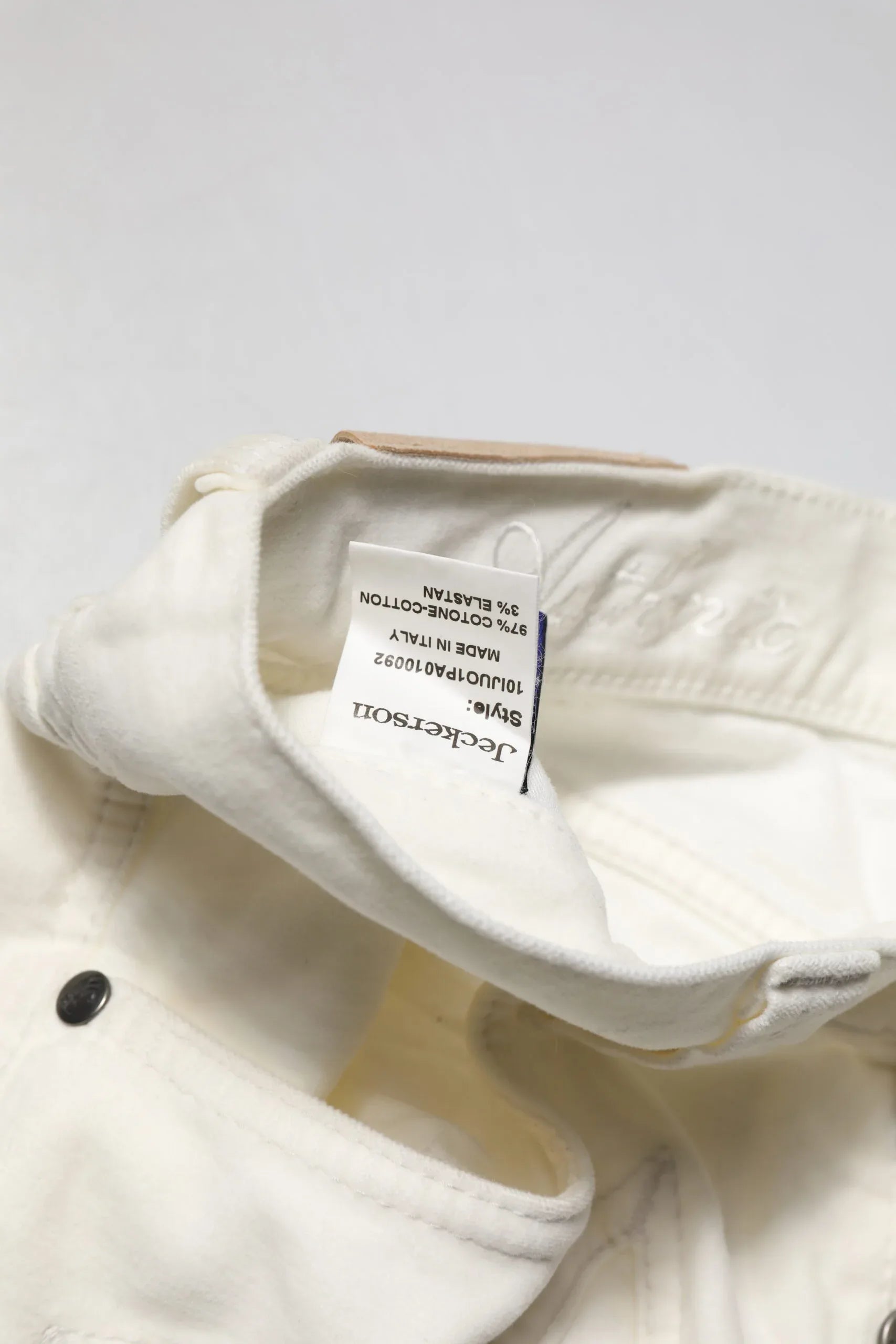 Jeckerson White Cotton Stretch Straight Fit Men Denim Jeans - Zeiniez