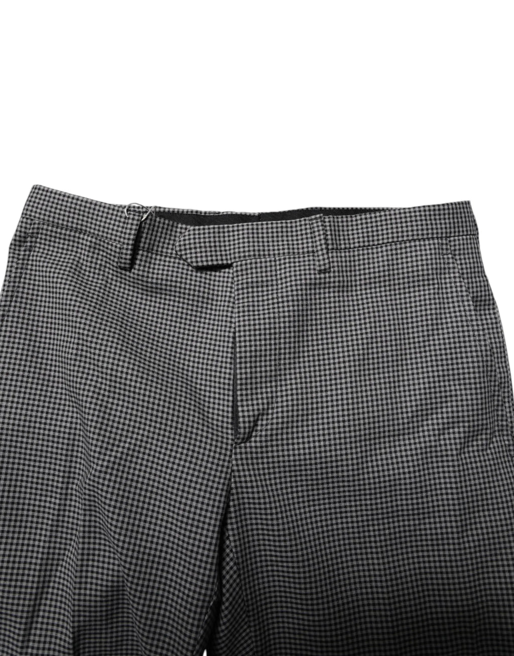 BENCIVENGA Black White Checkered Tapered Dress Pants - Zeiniez