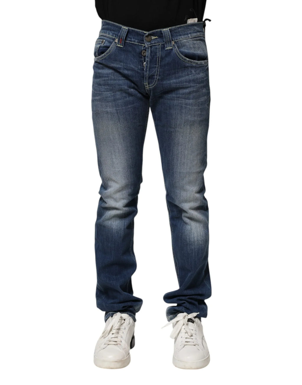 Dondup Blue Washed Skinny Fit Casual Men Denim Jeans - Zeiniez