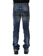 Dondup Blue Washed Skinny Fit Casual Men Denim Jeans - Zeiniez