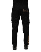 Dolce & Gabbana Black Cotton Cargo Casual Pants - Zeiniez
