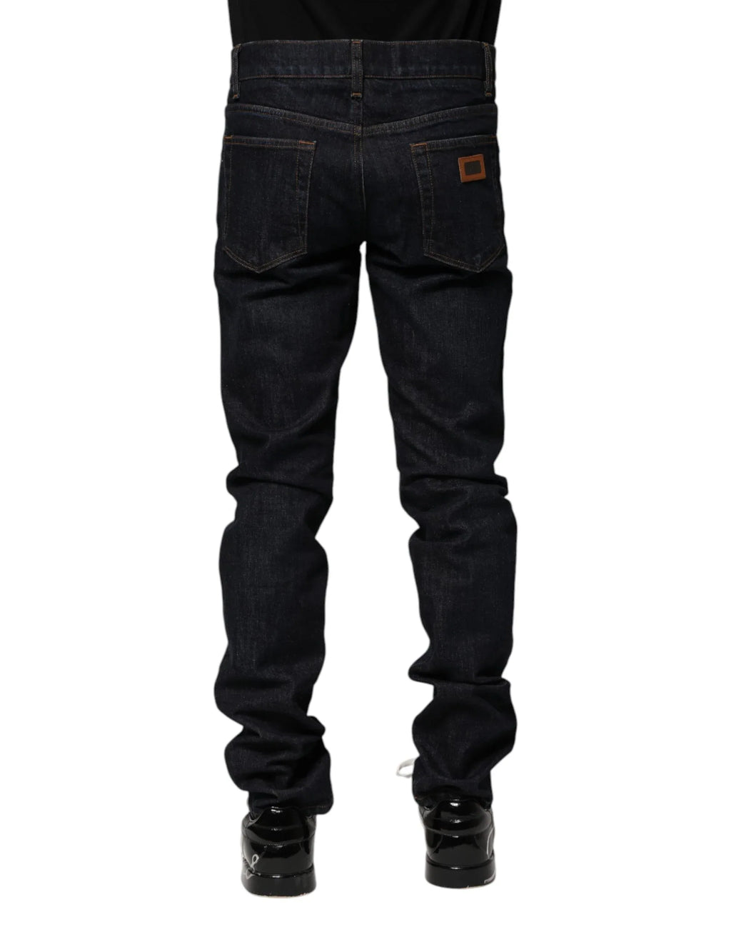 Dolce & Gabbana Black Cotton Skinny Denim Men Jeans - Zeiniez