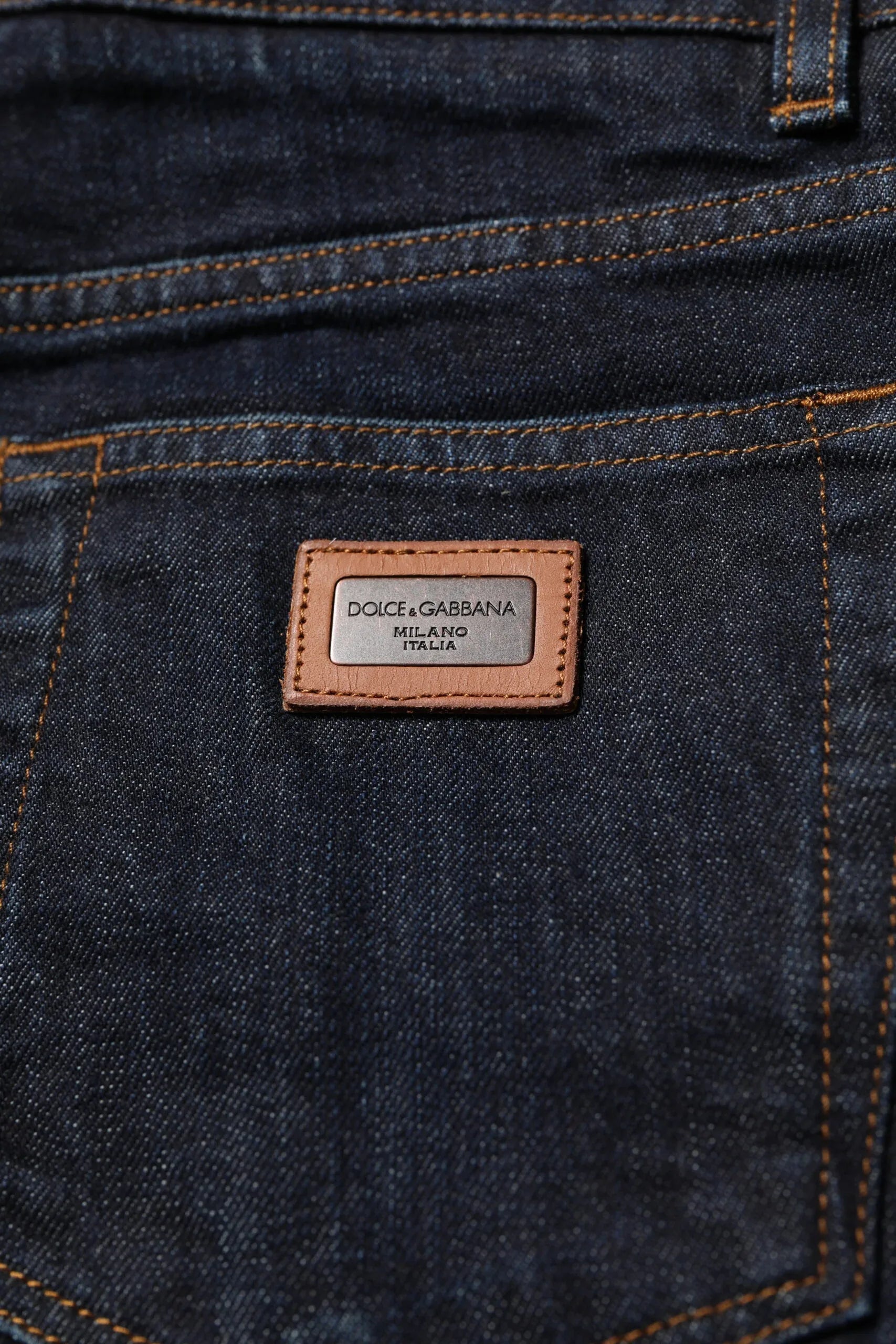 Dolce & Gabbana Black Cotton Skinny Denim Men Jeans - Zeiniez