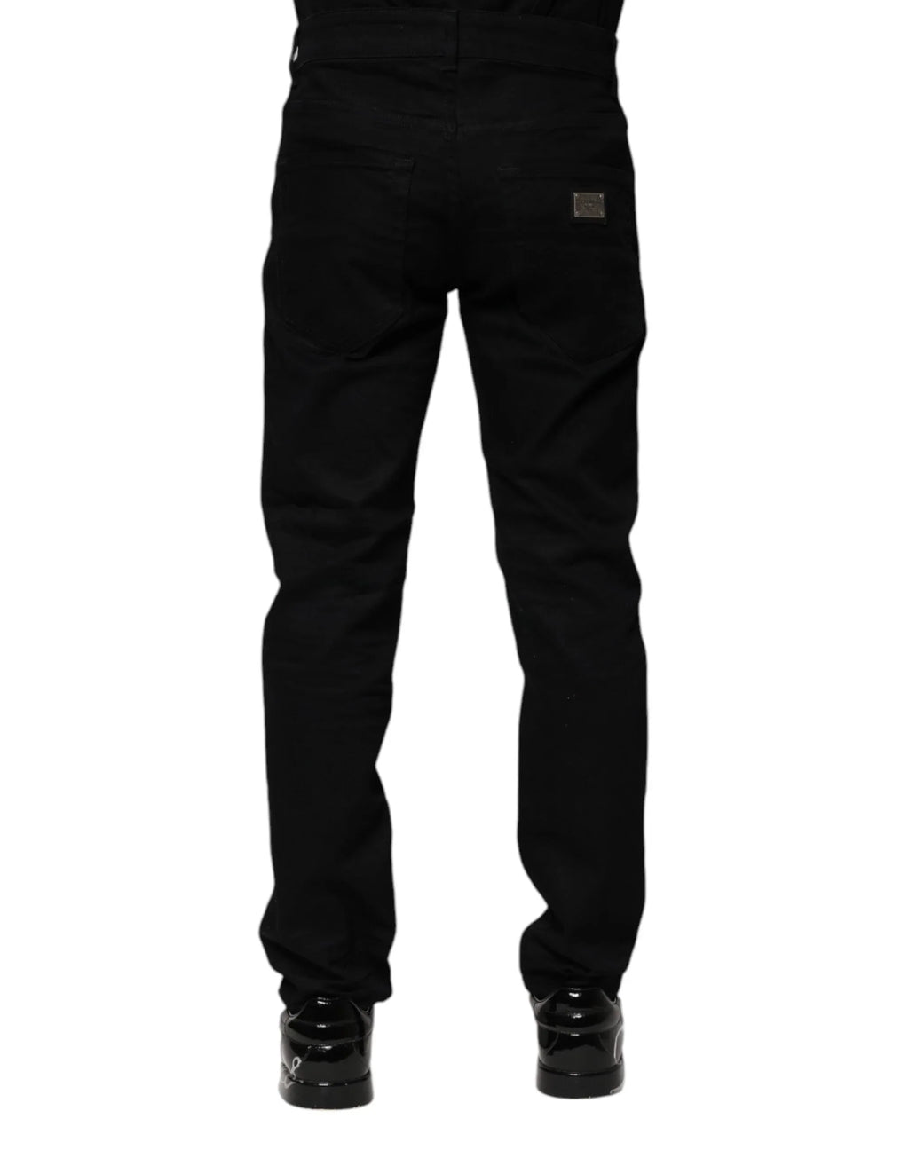 Dolce & Gabbana Black Cotton Skinny Denim Jeans - Zeiniez