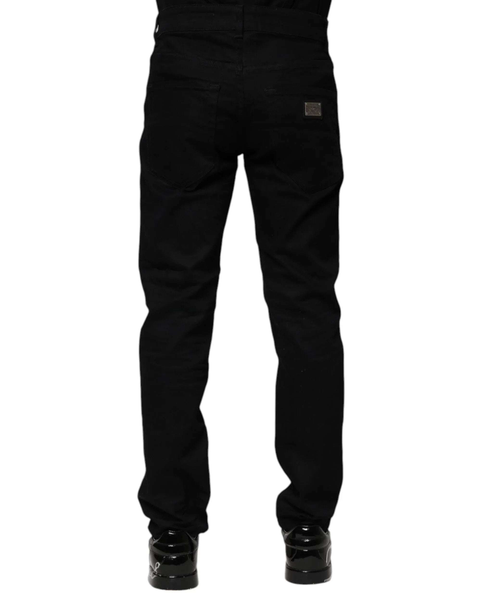 Dolce & Gabbana Black Cotton Skinny Denim Jeans - Zeiniez