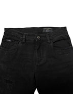 Dolce & Gabbana Black Cotton Skinny Men Denim Jeans - Zeiniez